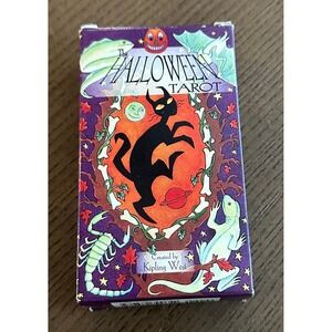 The Halloween Tarot Deck Kipling West Black Cat Spooky Divination New Open Box